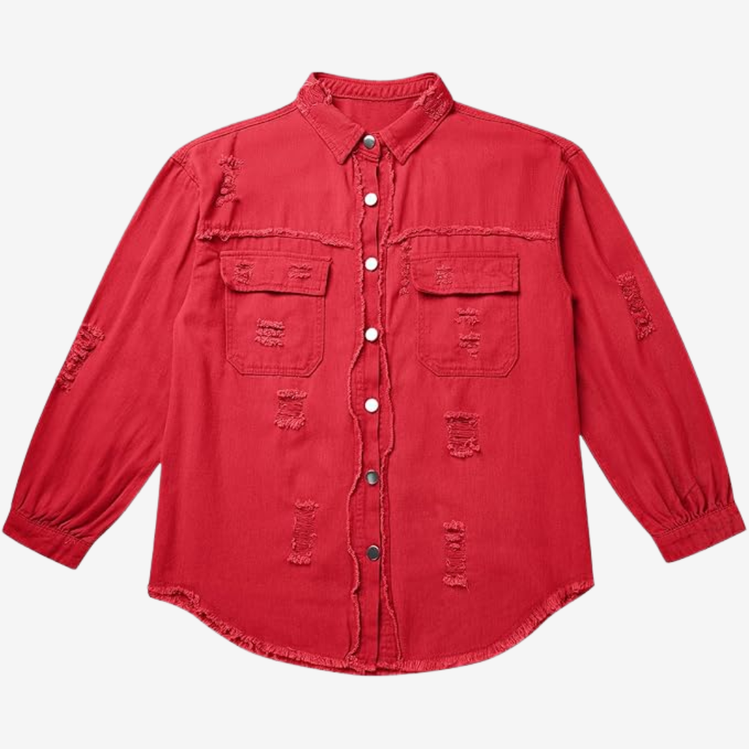 Clarina™ Veste en Jean Oversize