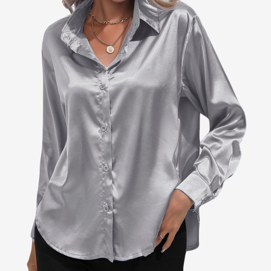 Alvira™ Chemise en Soie Élégante