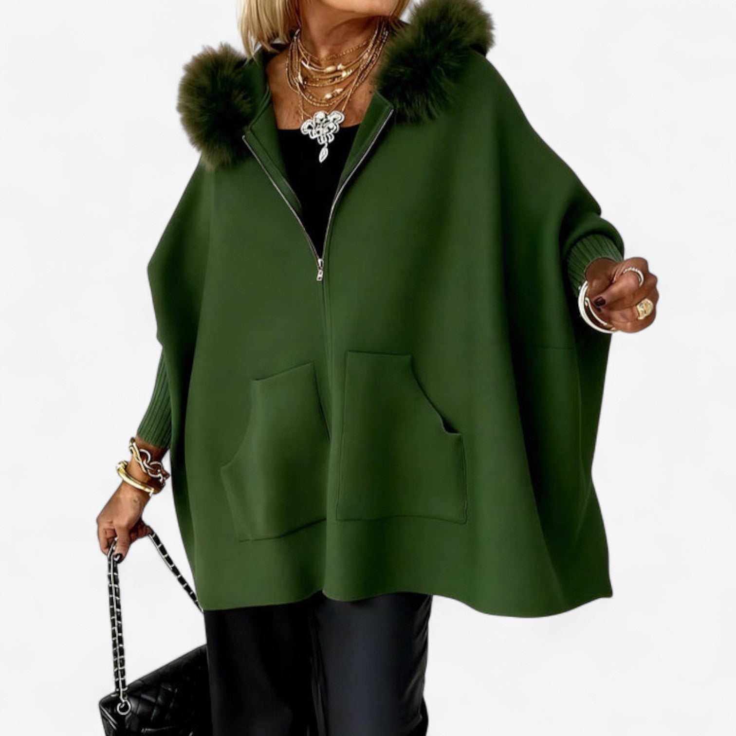 Sophie™ Manteau en Fausse Fourrure