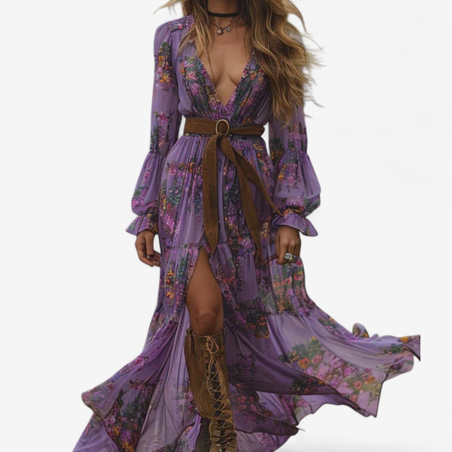 Mélanie™ Robe Fluide Fleurie