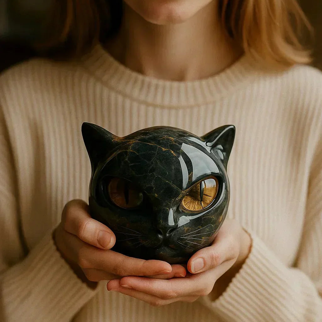 Jade™ Sculpture Féline