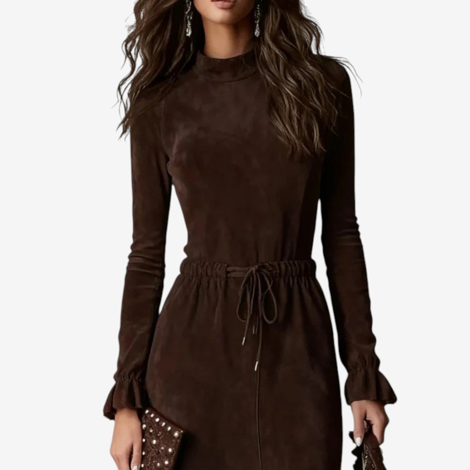 Silvia™ Robe Asymétrique Chocolat
