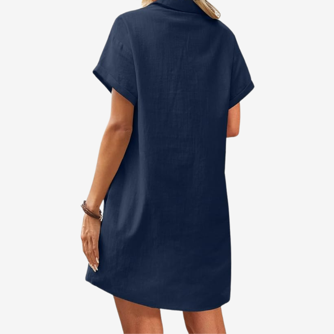 Sidonie™ Robe en Lin Légère