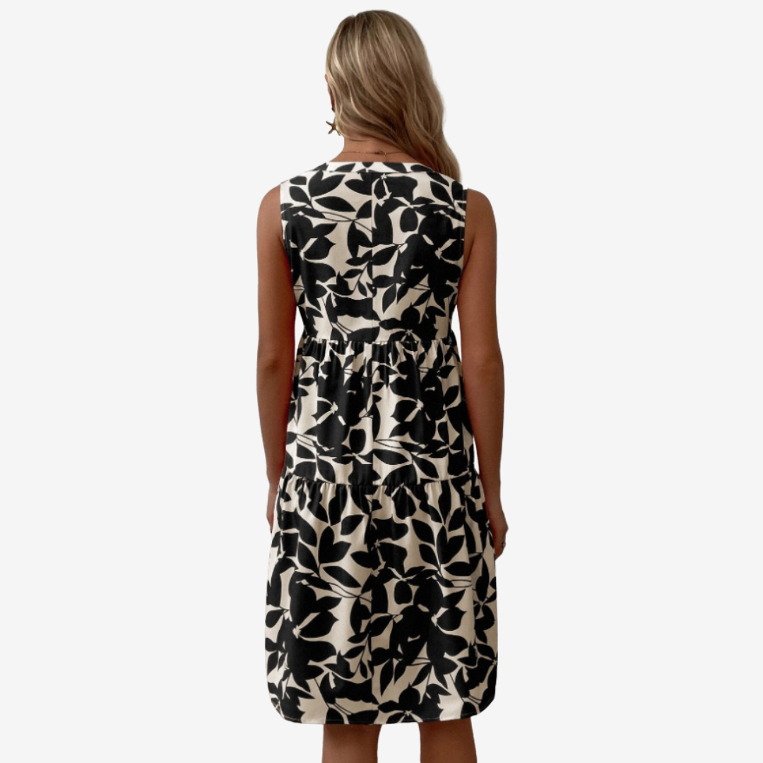 Séraphine™ Midi à Motifs Feuillus