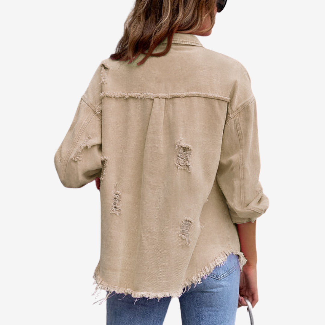 Clarina™ Veste en Jean Oversize