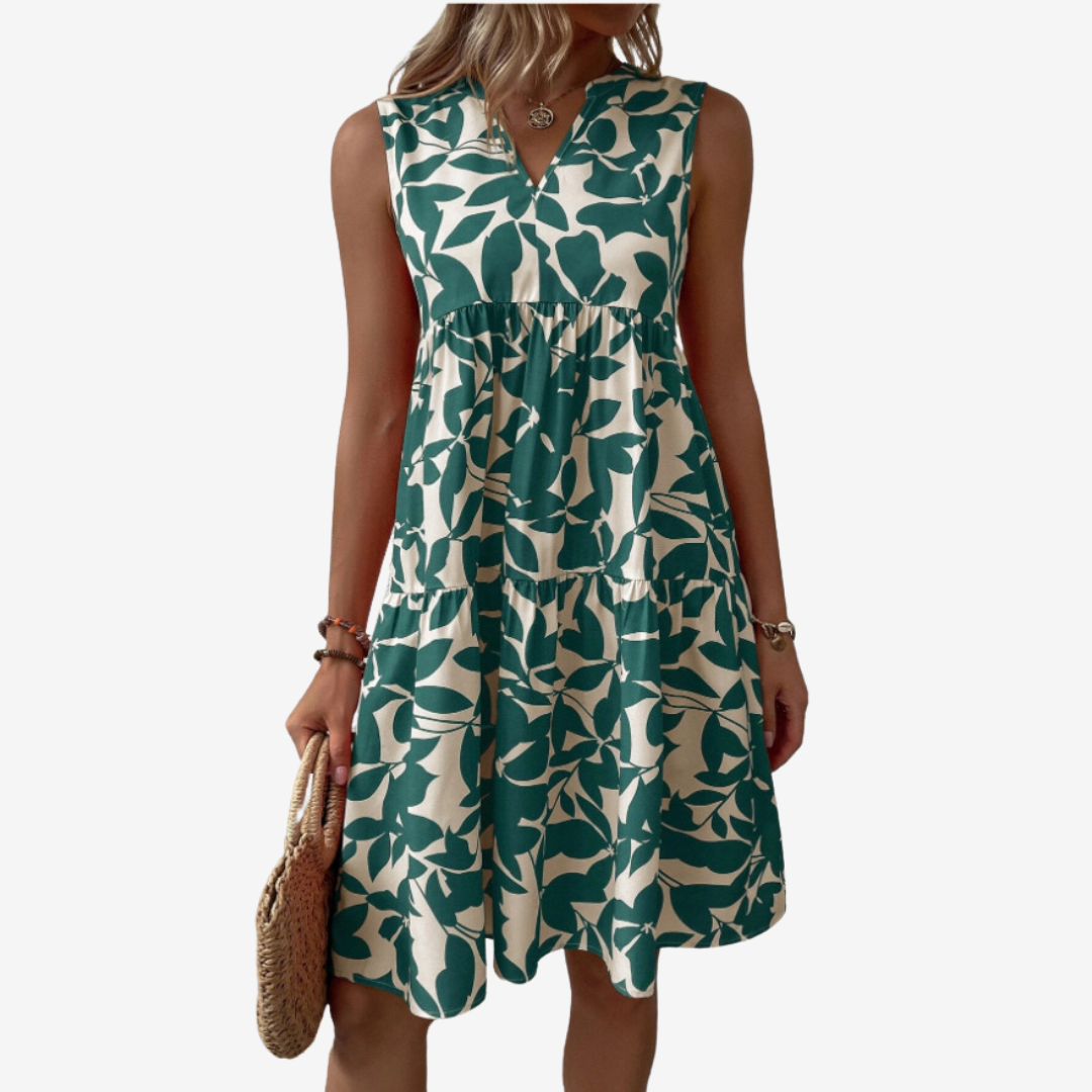 Séraphine™ Midi à Motifs Feuillus
