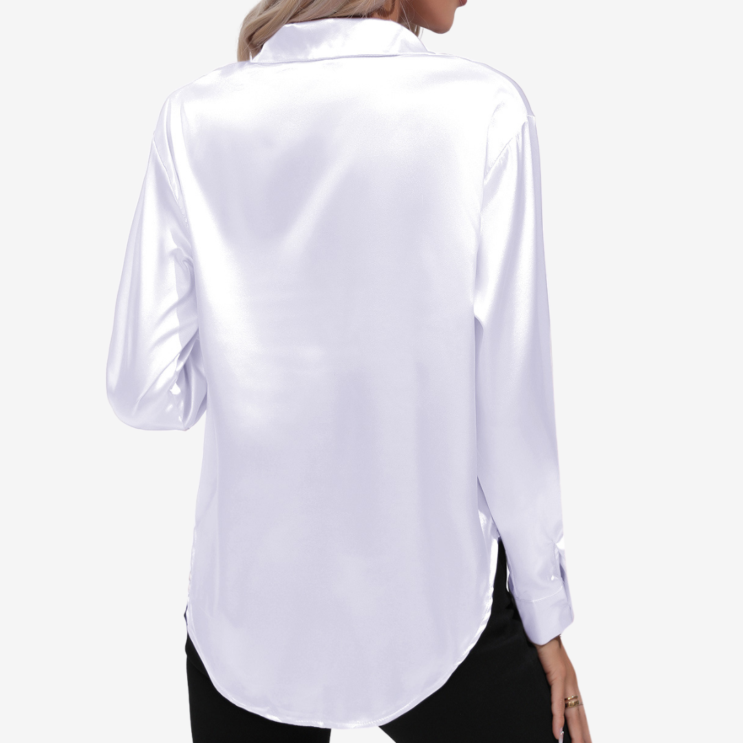 Alvira™ Chemise en Soie Élégante