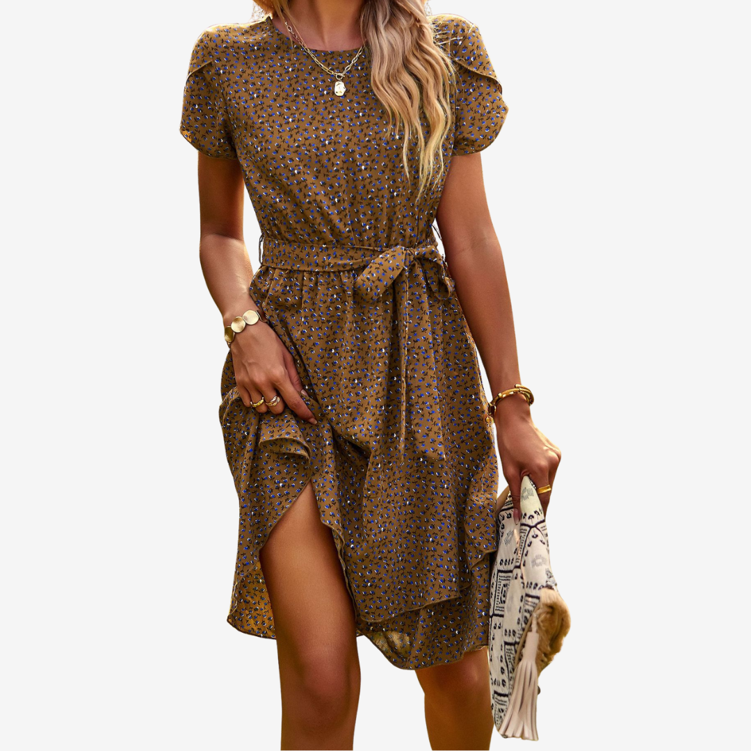 Noéva™ Midi à Imprimé Fleuri