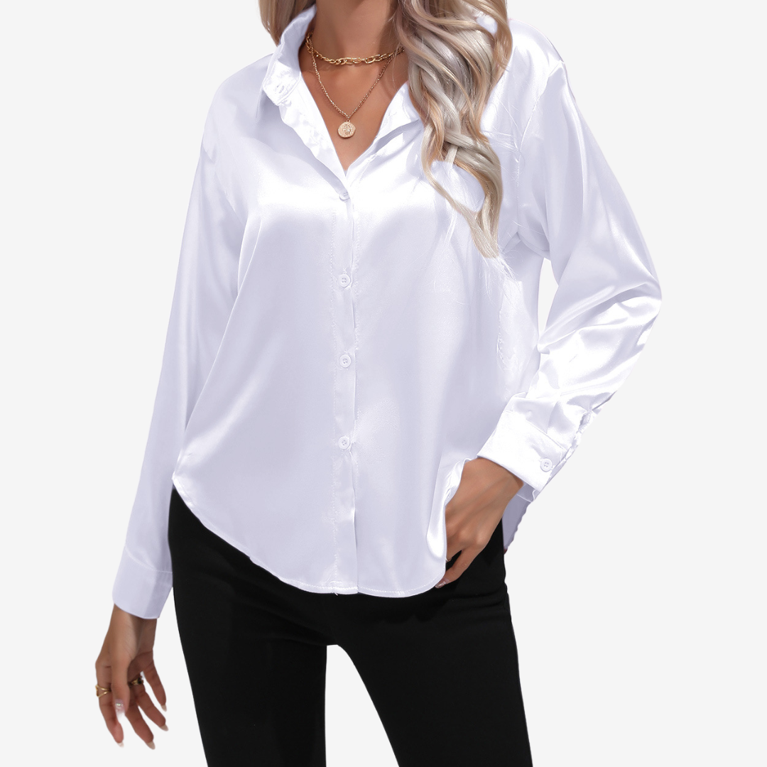 Alvira™ Chemise en Soie Élégante
