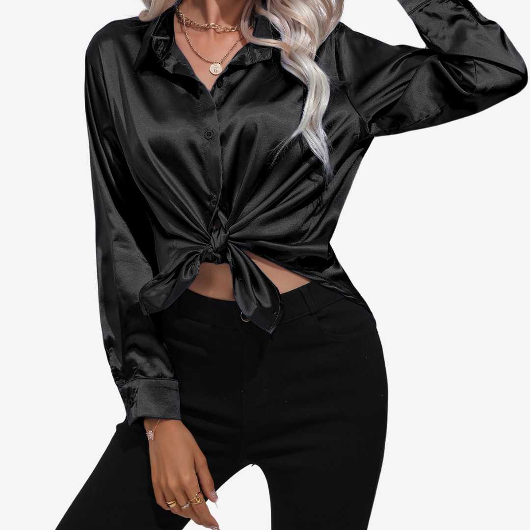 Alvira™ Chemise en Soie Élégante