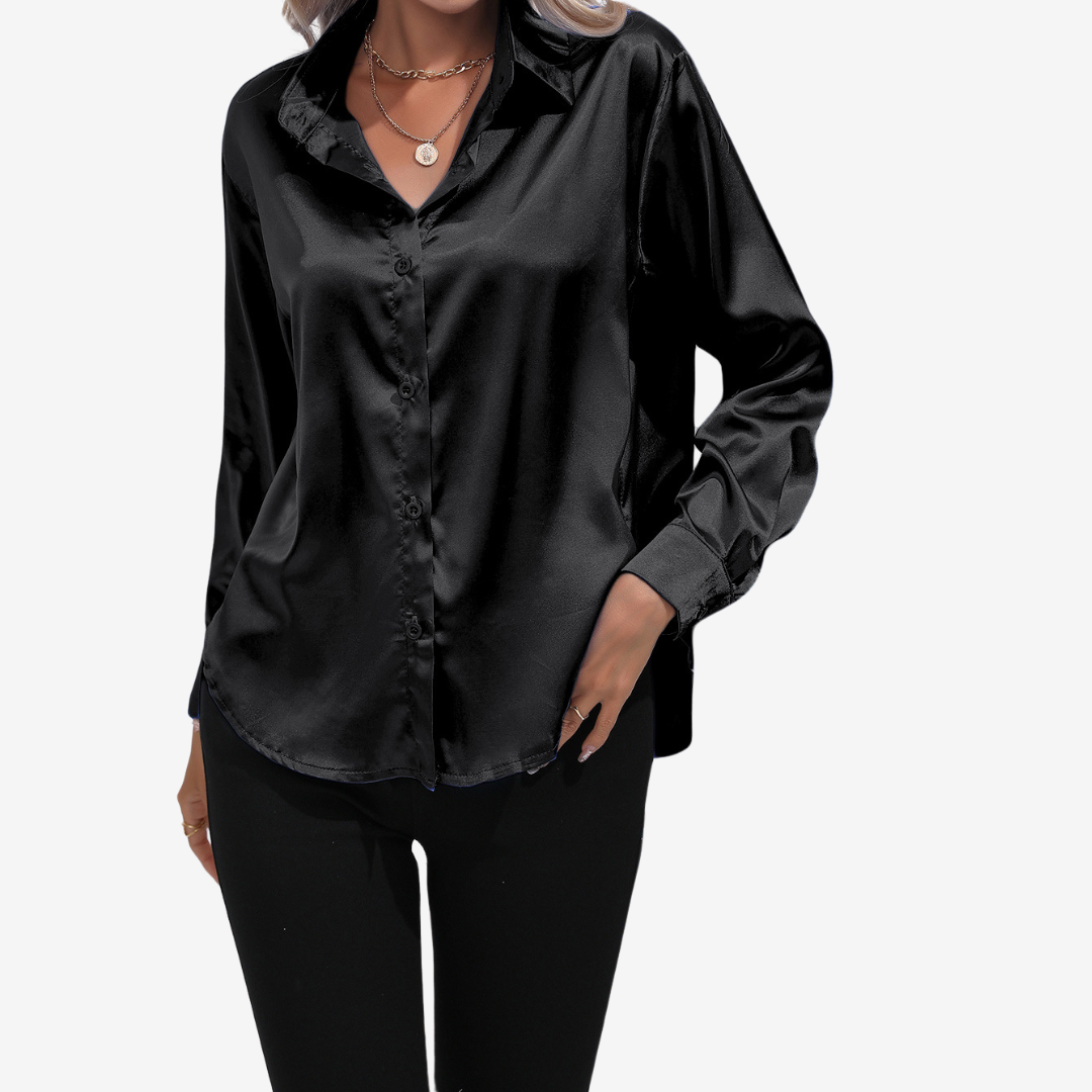 Alvira™ Chemise en Soie Élégante