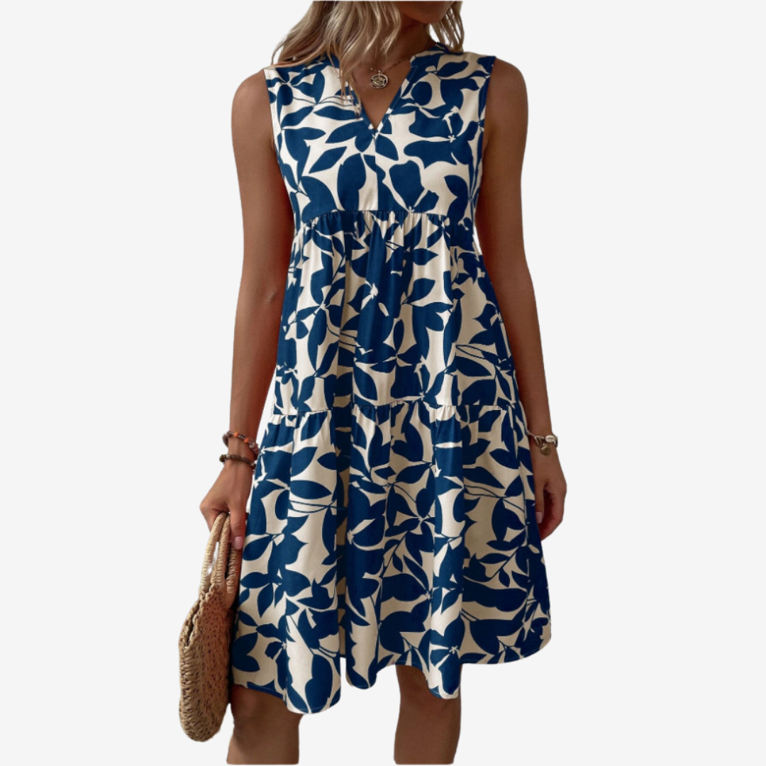 Séraphine™ Midi à Motifs Feuillus