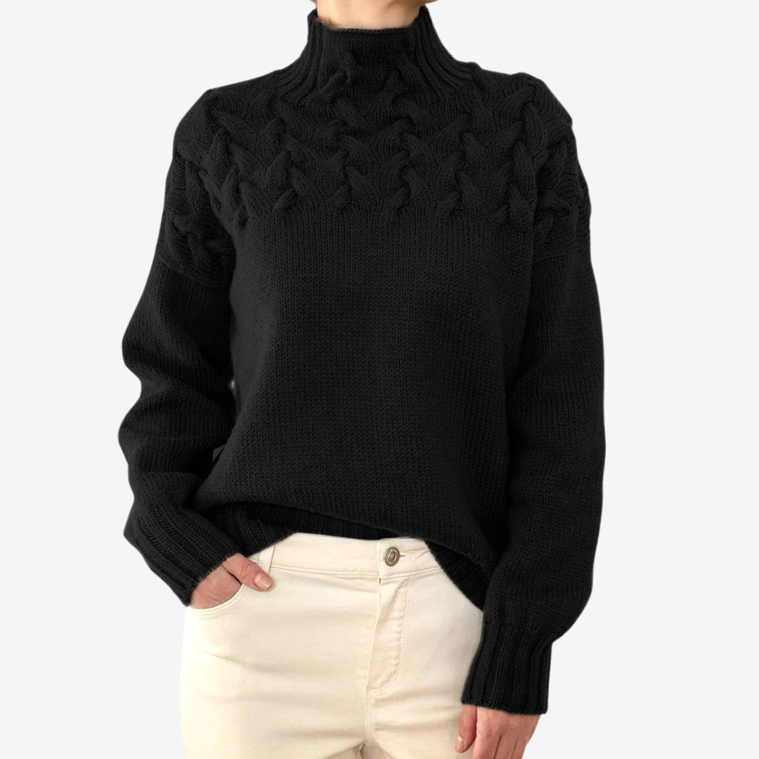 Alaïs™ Pull à Col Montant