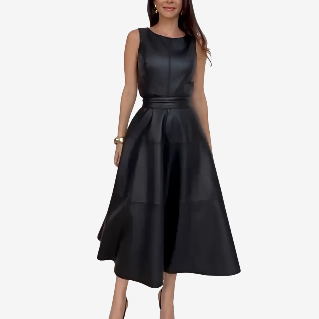 Regine™ Midi en Cuir Intemporel