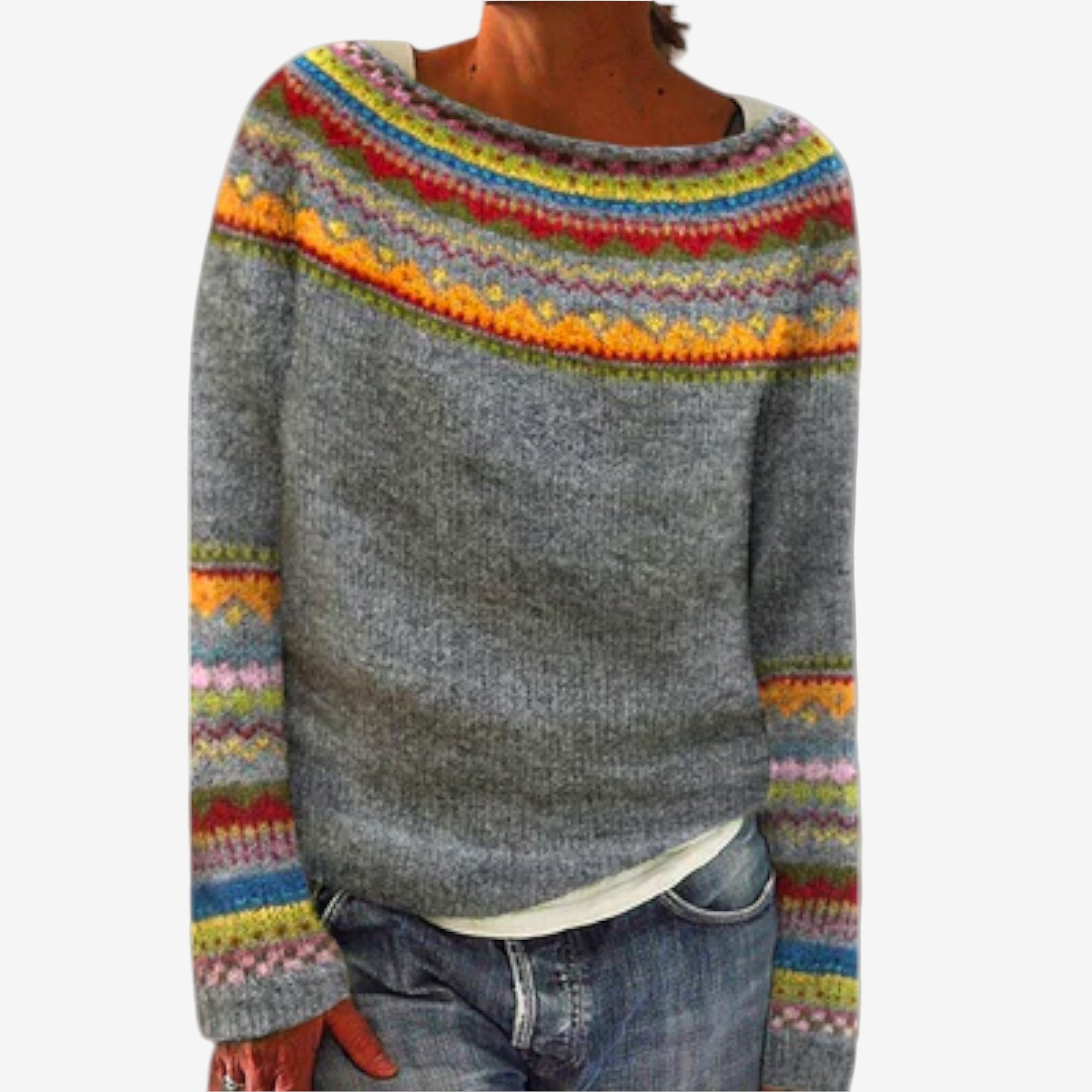 Suzane™ Pull Tricot Nordique