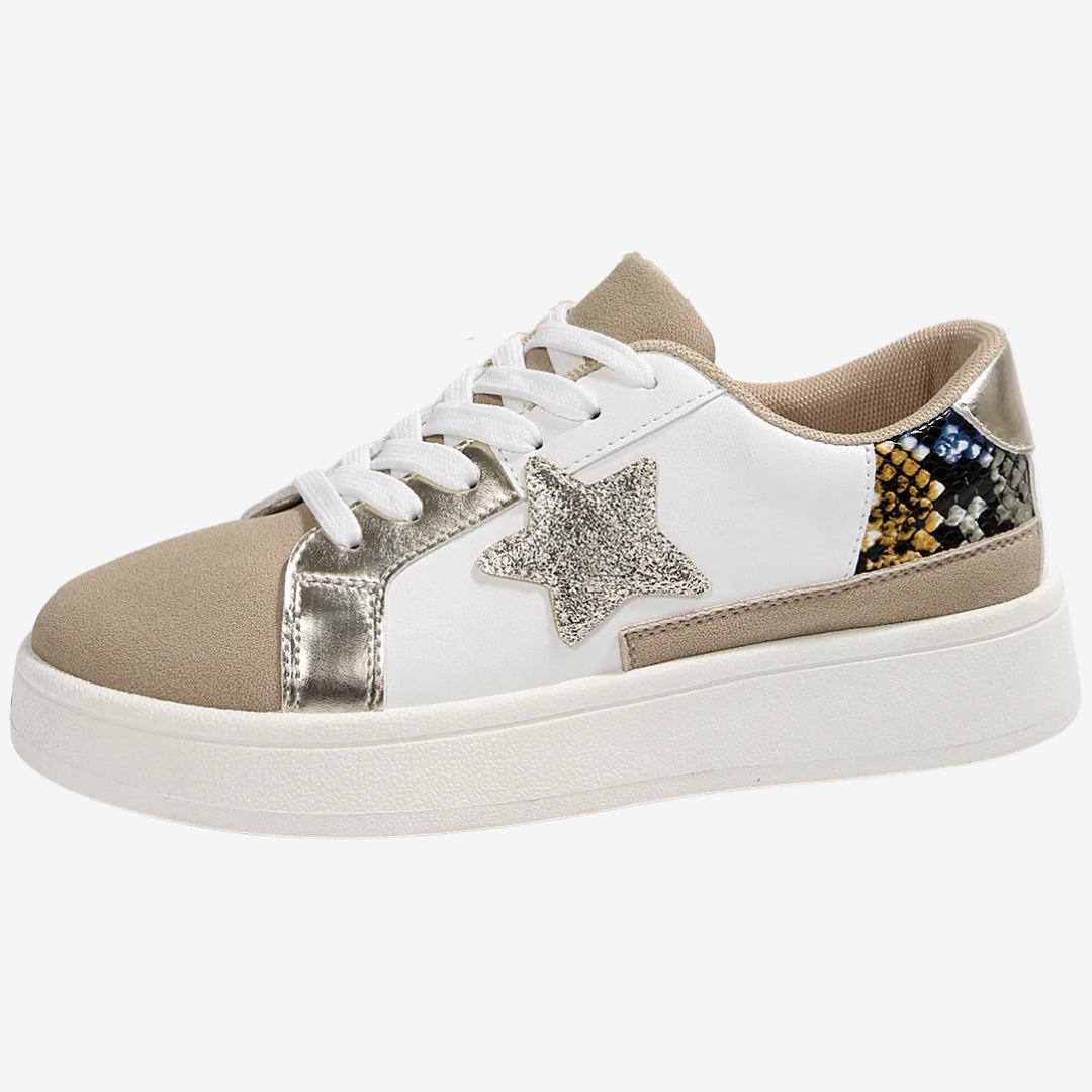 Nadège™ Python Doré