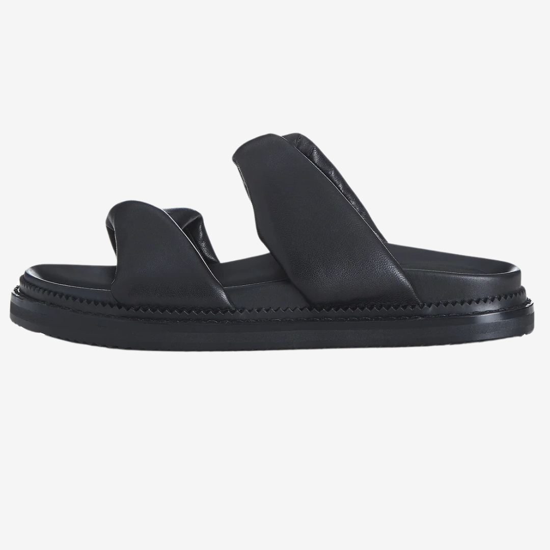 Adélaïde™ Sandales Plates en Cuir