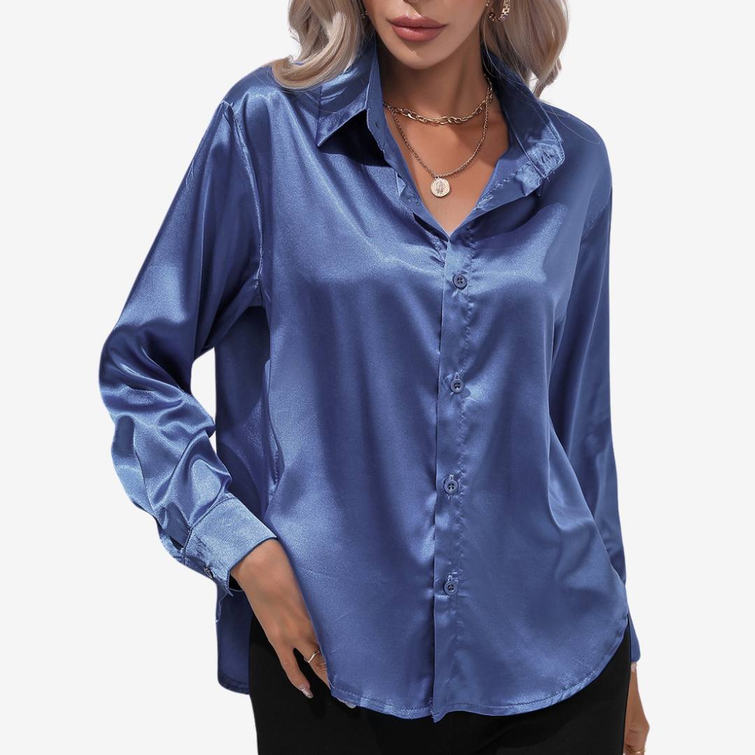 Alvira™ Chemise en Soie Élégante