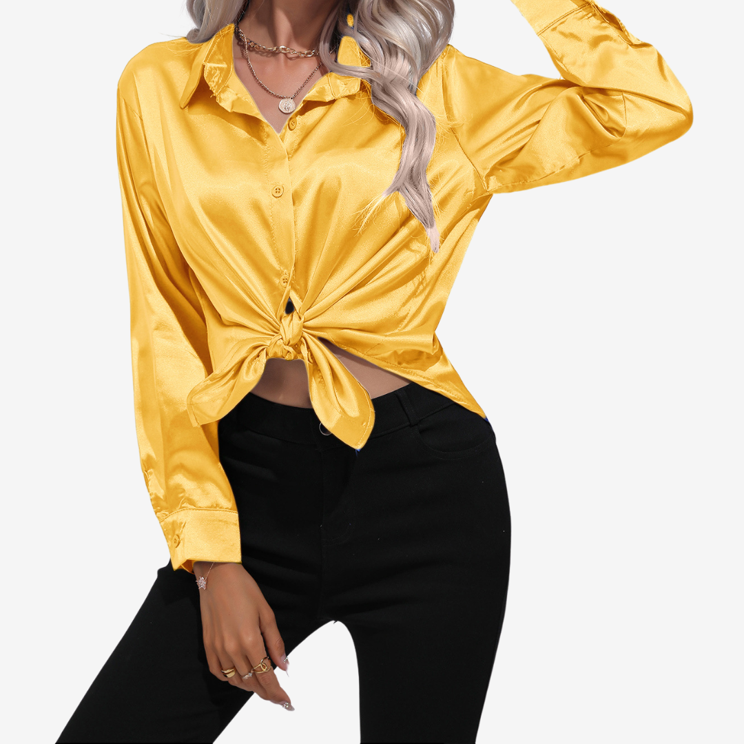 Alvira™ Chemise en Soie Élégante