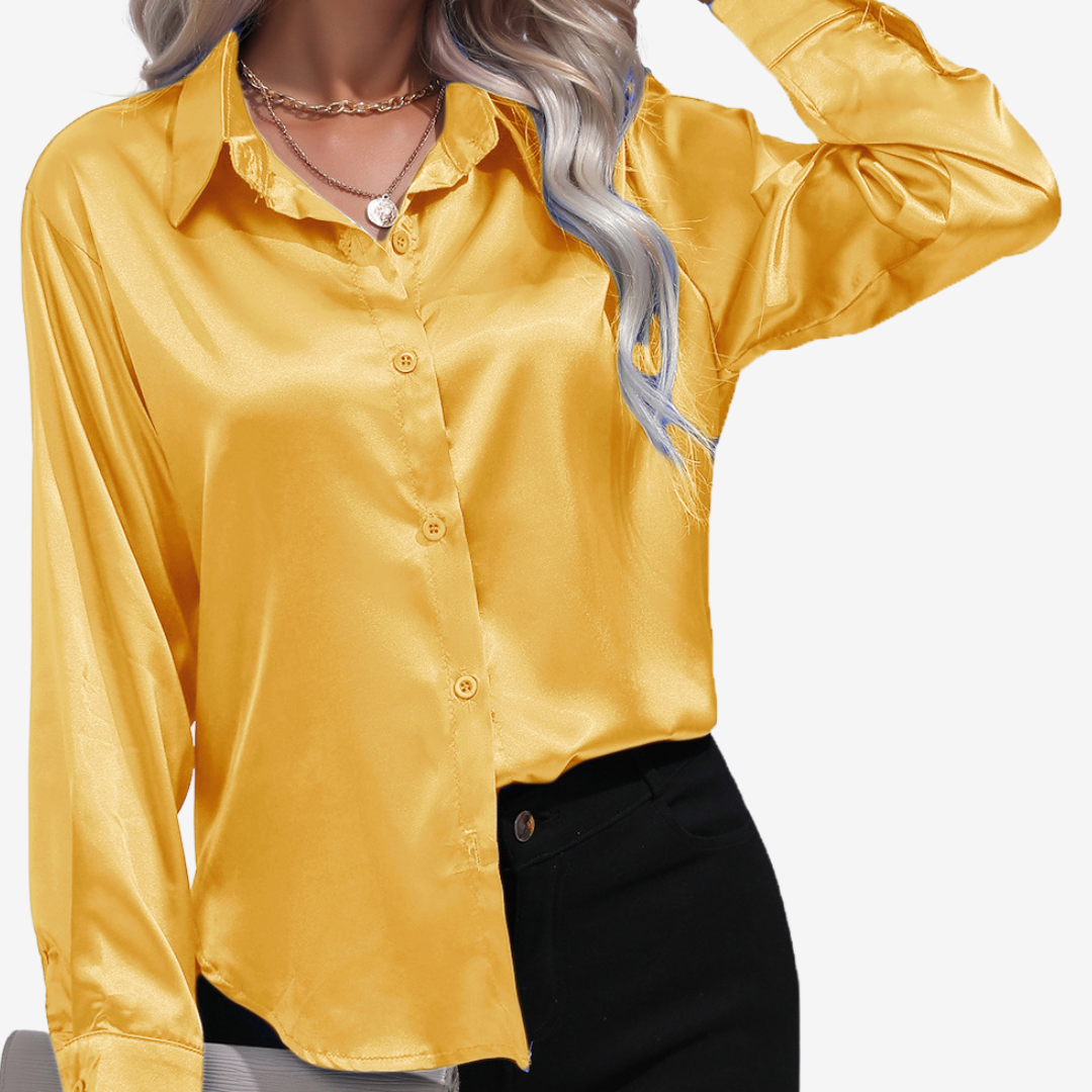 Alvira™ Chemise en Soie Élégante