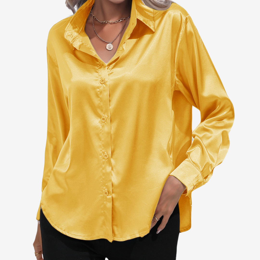 Alvira™ Chemise en Soie Élégante