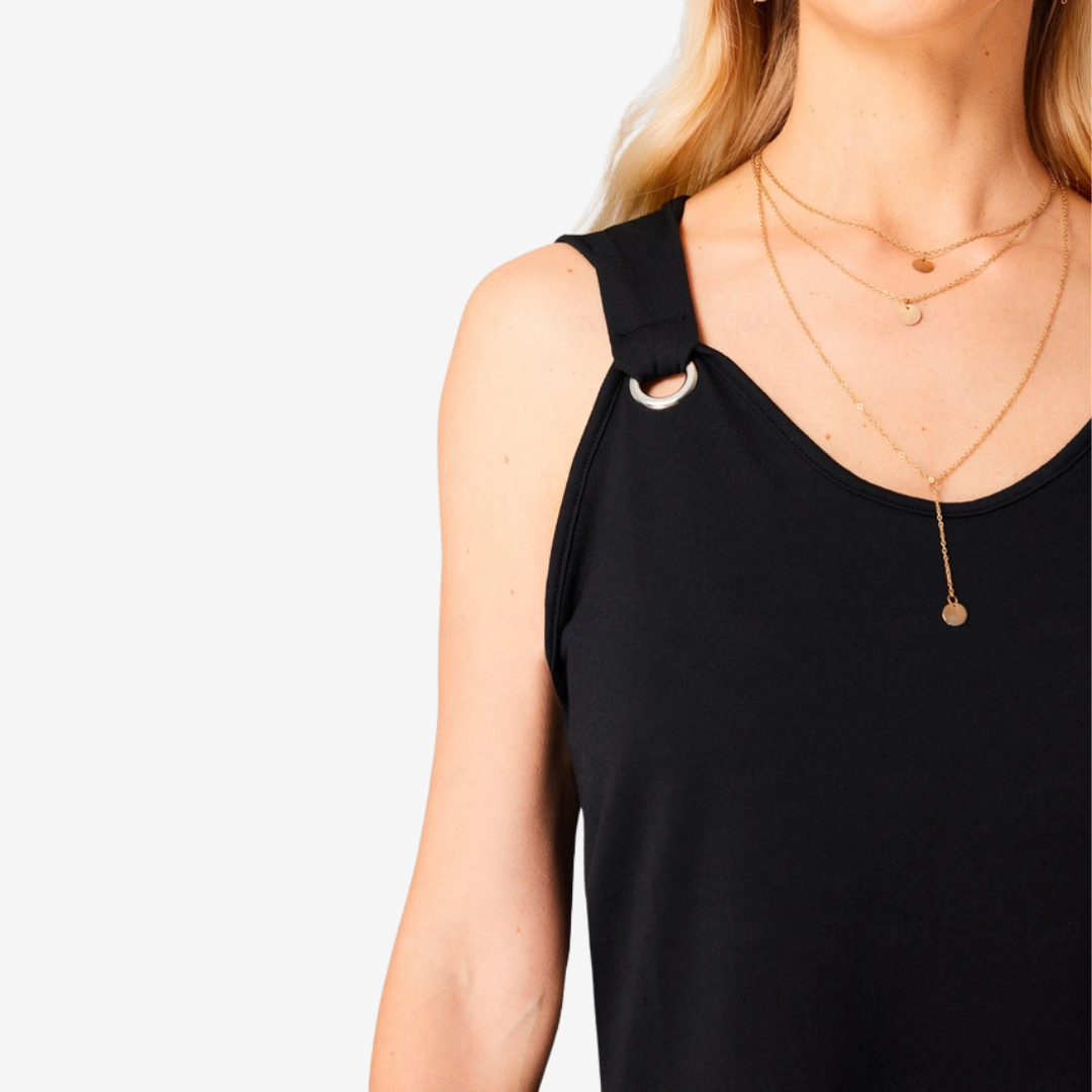 Laurine™ Robe Détails Métal