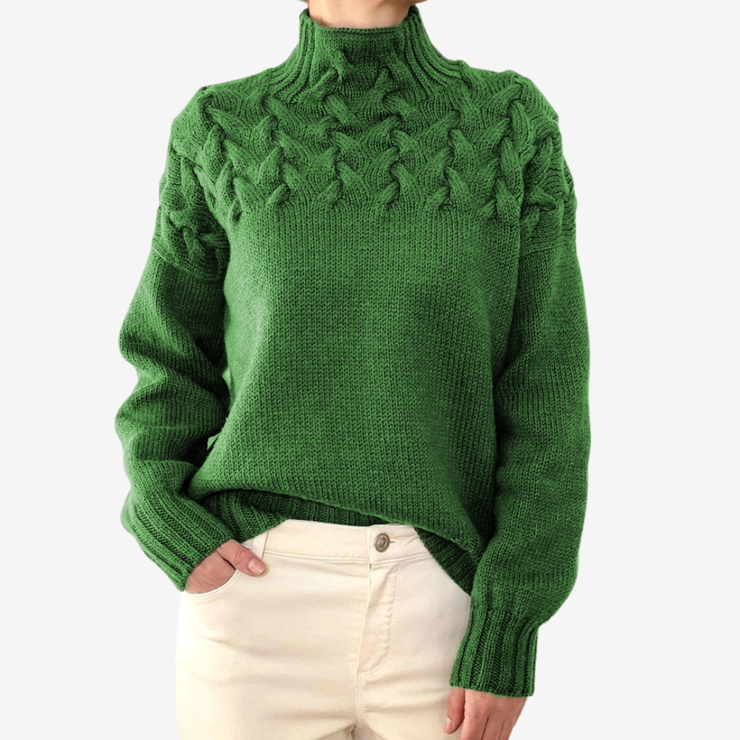 Alaïs™ Pull à Col Montant