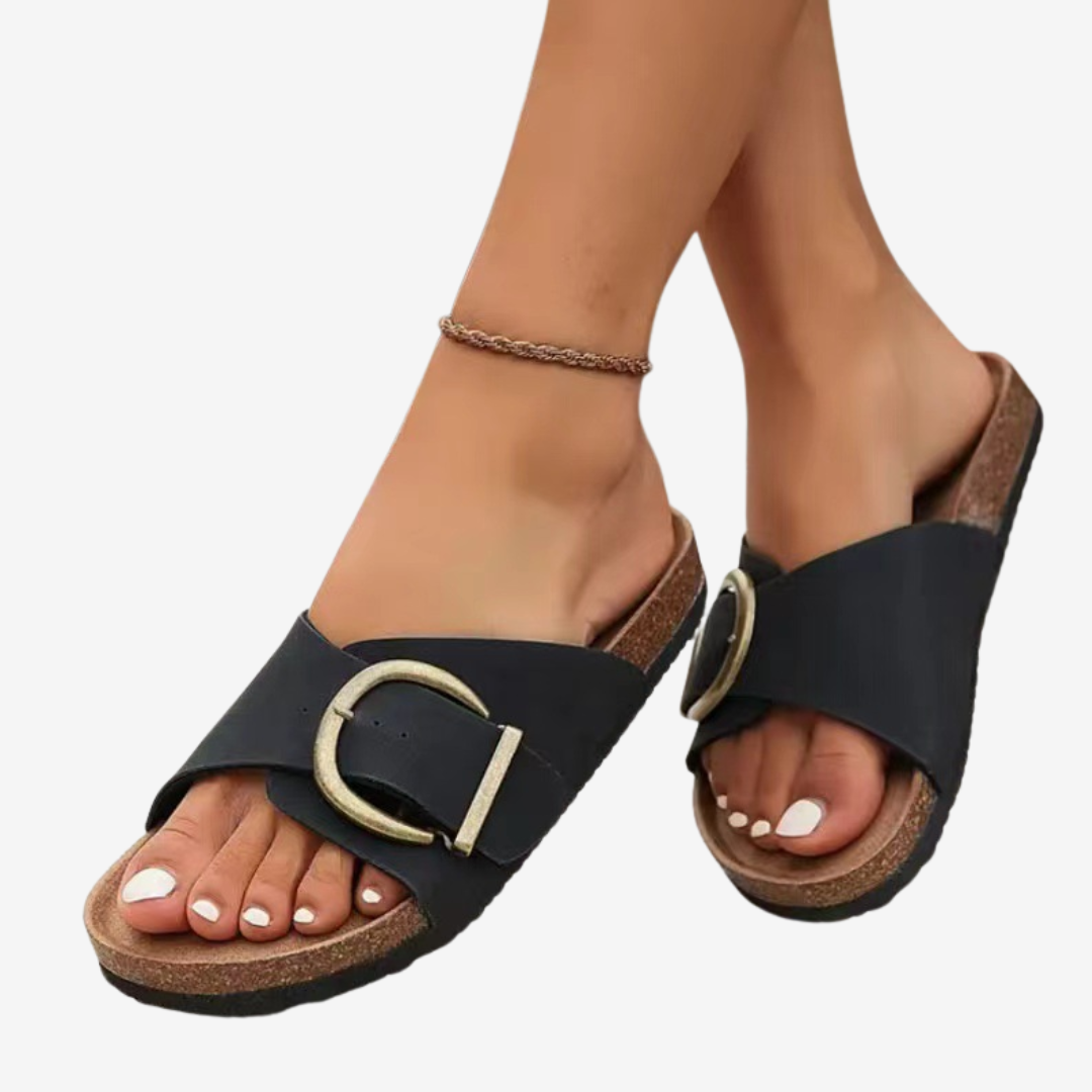 Sabine™ Sandale Boucle Dorée