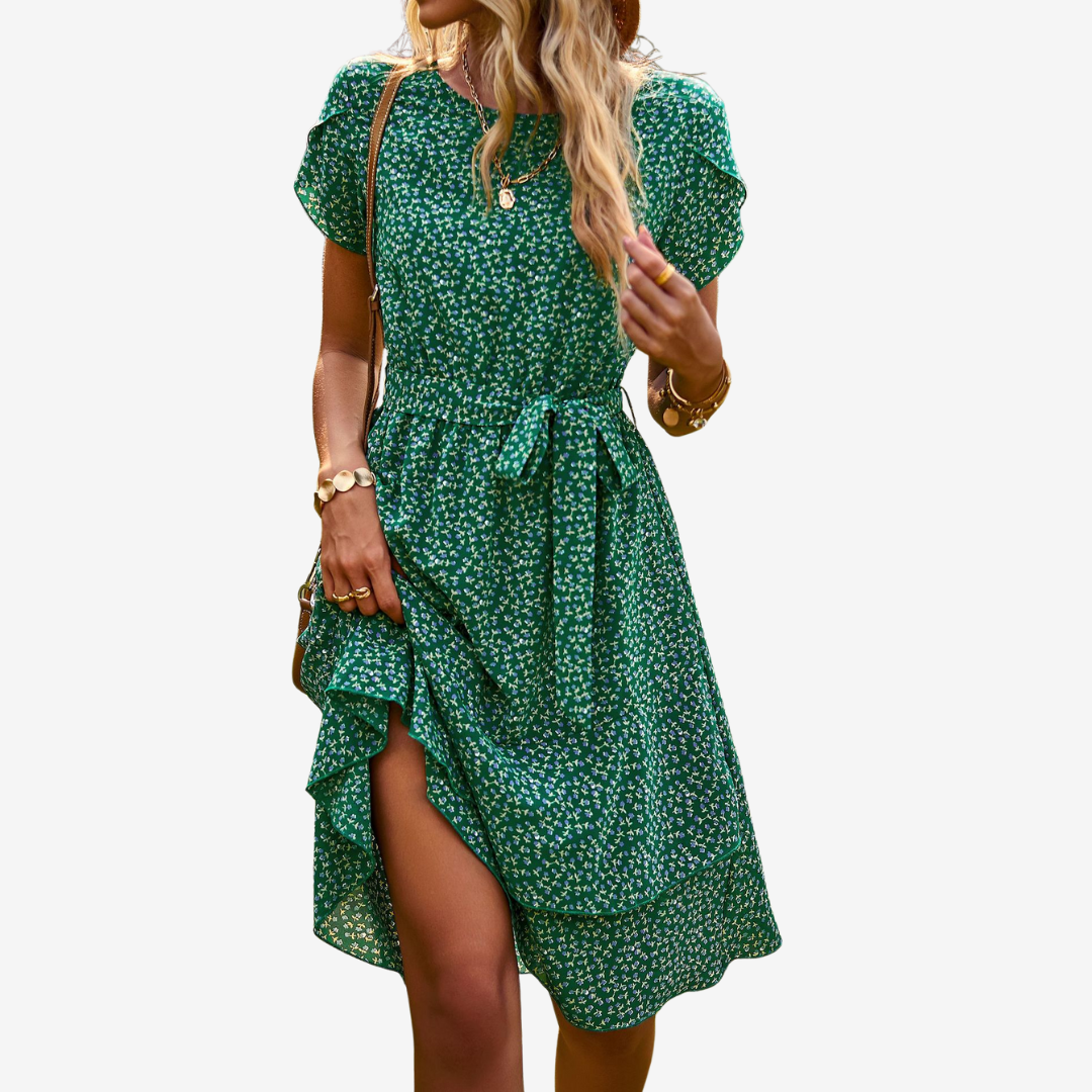 Noéva™ Midi à Imprimé Fleuri