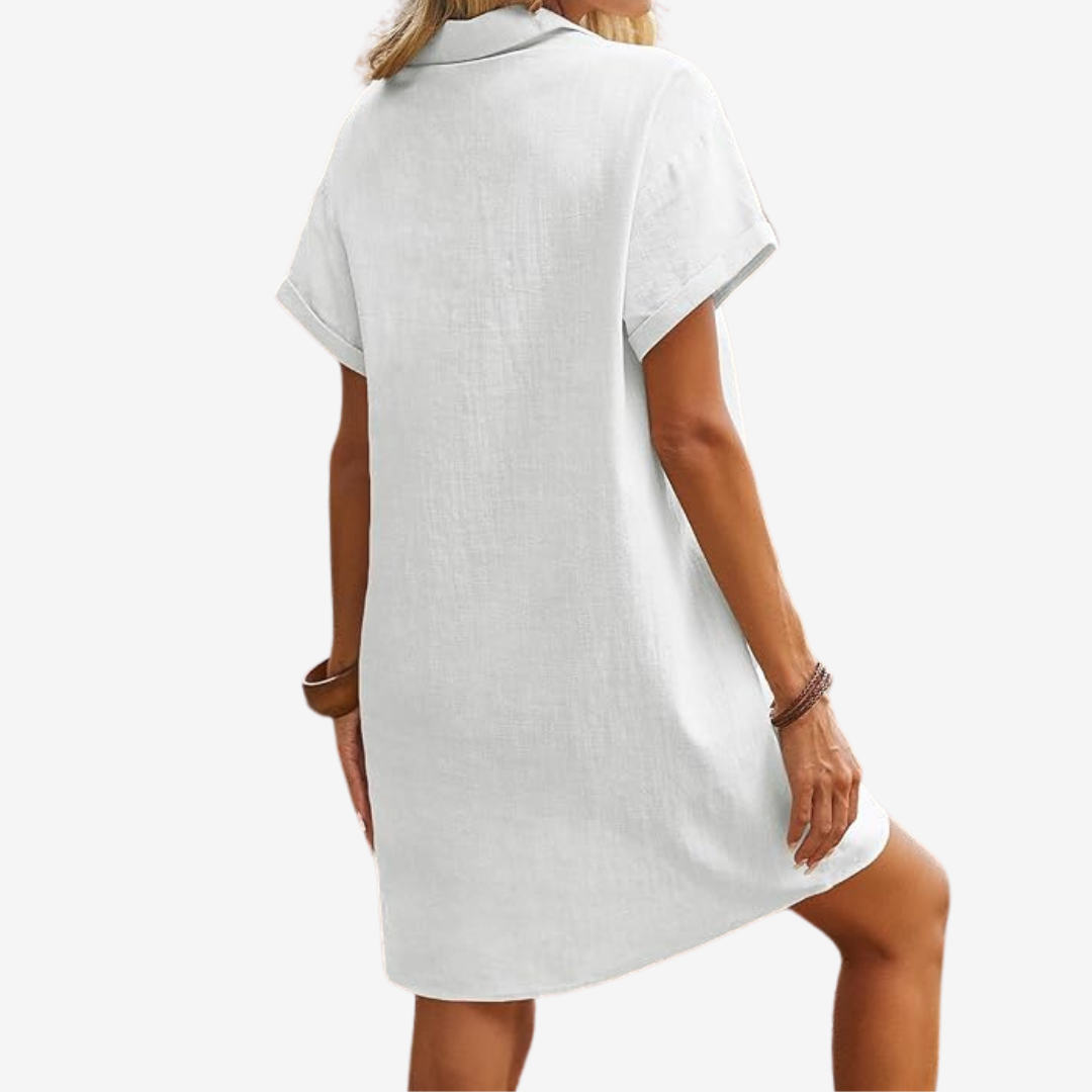 Sidonie™ Robe en Lin Légère