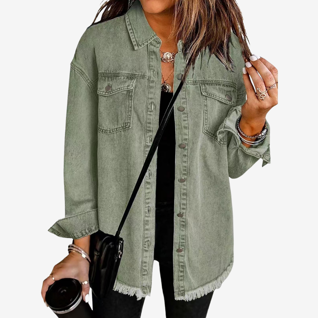Lucille™ Veste en Jean Oversize