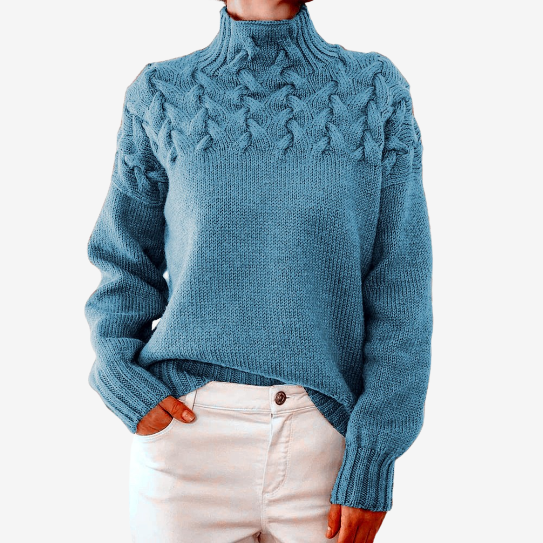 Alaïs™ Pull à Col Montant