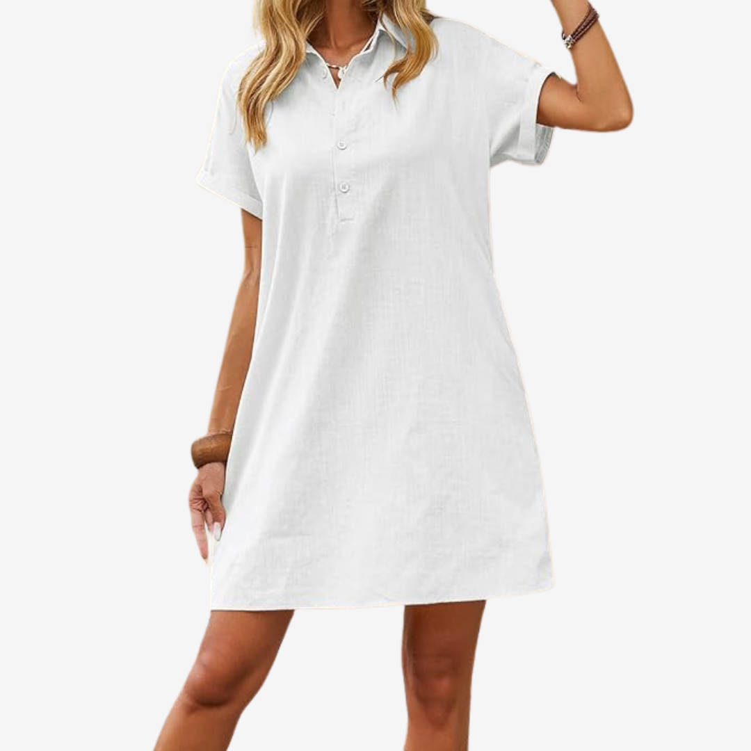 Sidonie™ Robe en Lin Légère