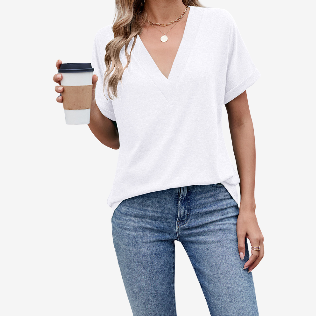 Giselle™ Col en V décontracté