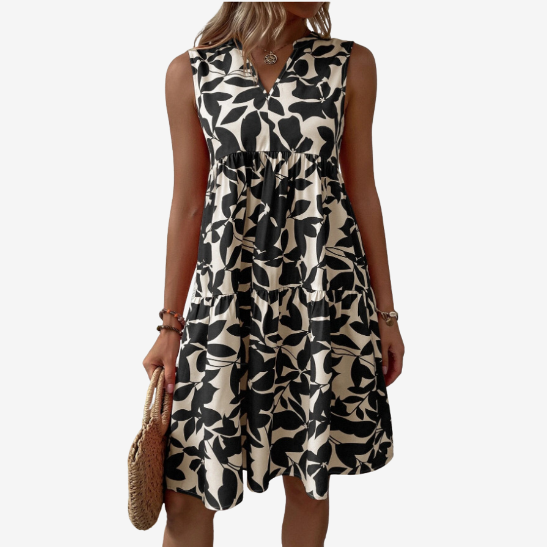 Séraphine™ Midi à Motifs Feuillus