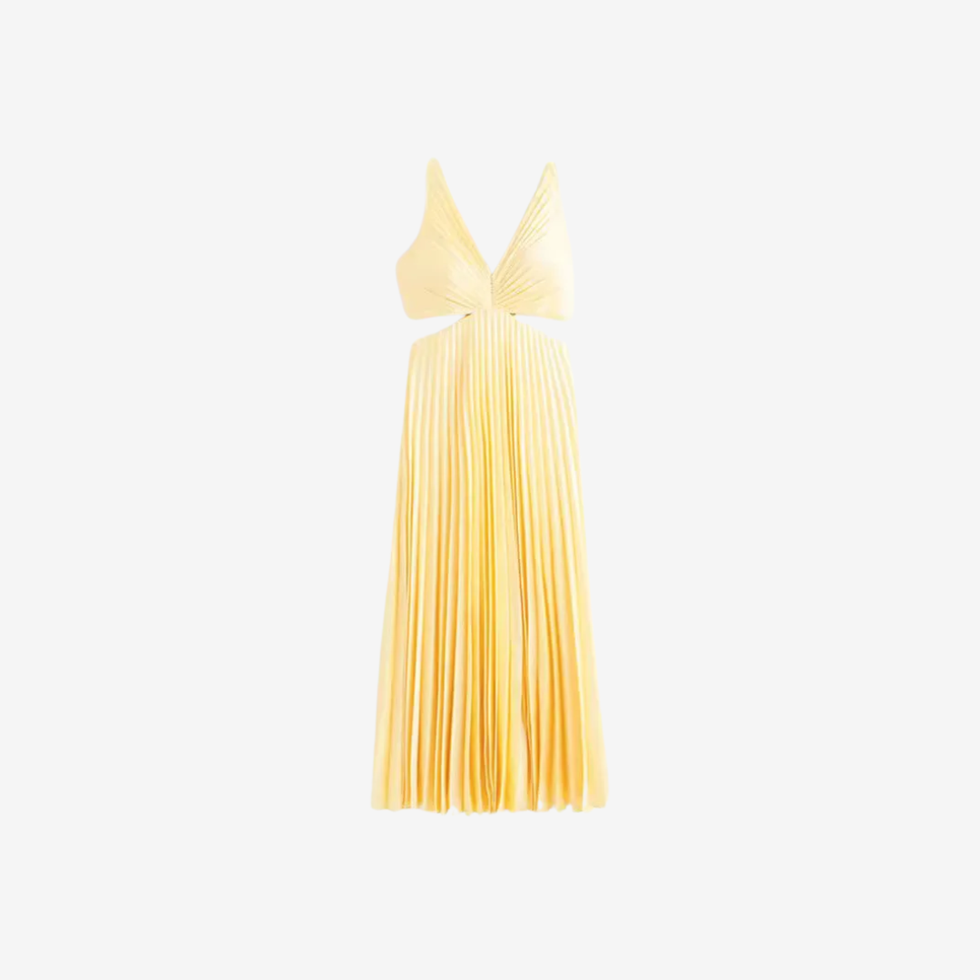 Vivienne™ Midi Plissée de Soirée Dos Nu