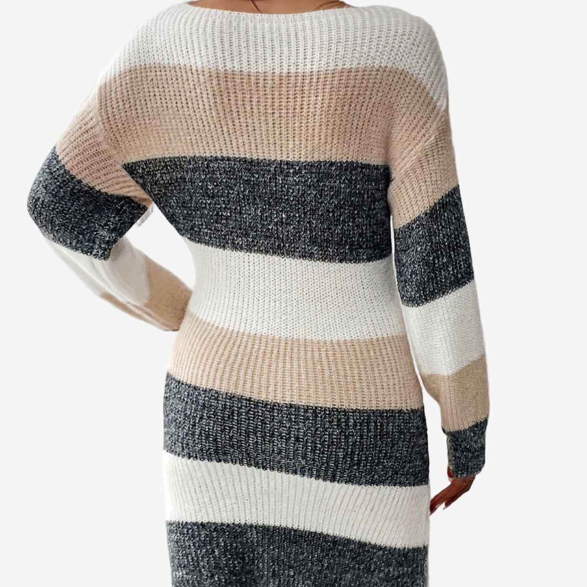 Elestte™ Robe Pull Rayée