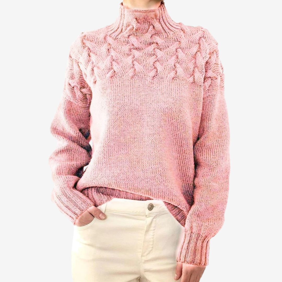 Alaïs™ Pull à Col Montant