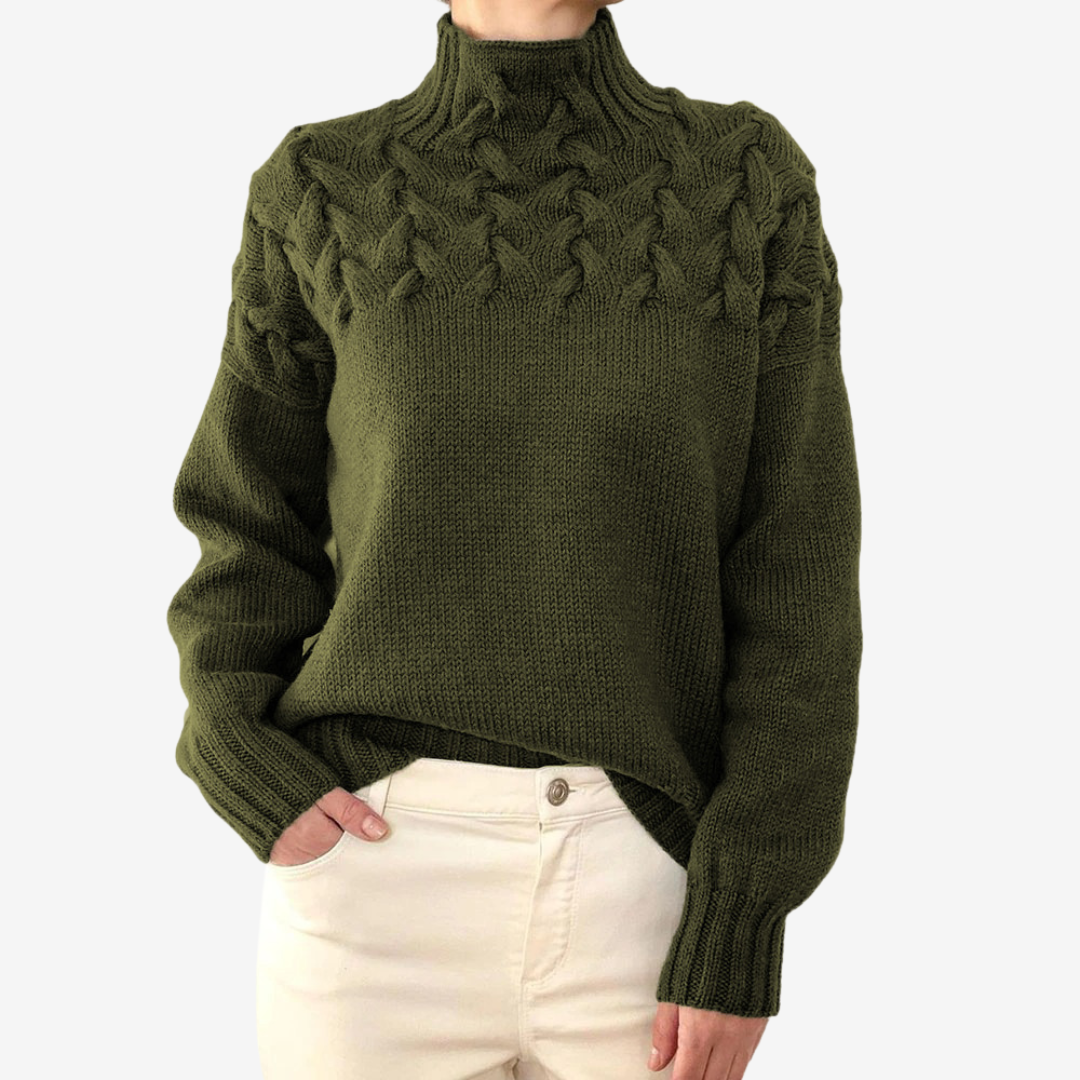 Alaïs™ Pull à Col Montant