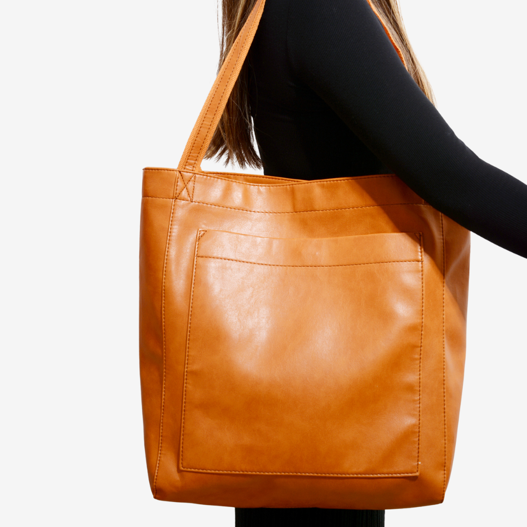 Evelyne™ Cabas en Cuir Vintage