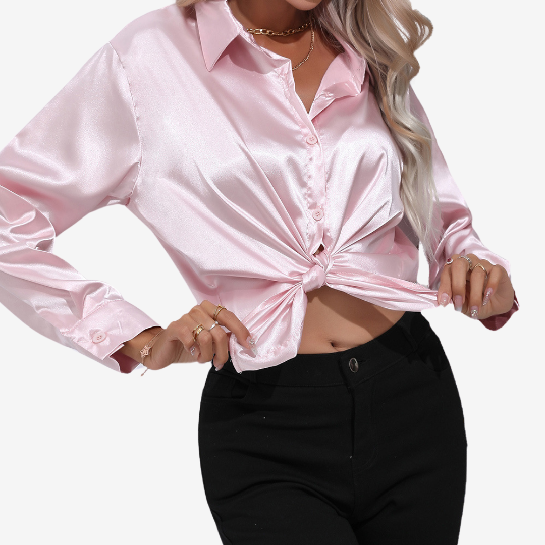 Alvira™ Chemise en Soie Élégante