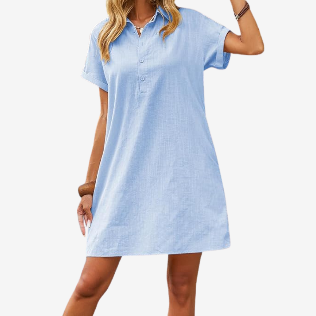 Sidonie™ Robe en Lin Légère