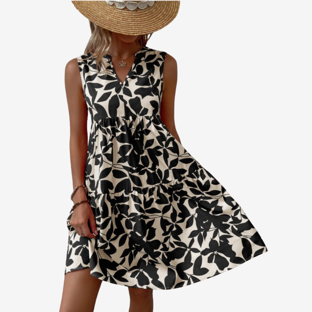 Séraphine™ Midi à Motifs Feuillus