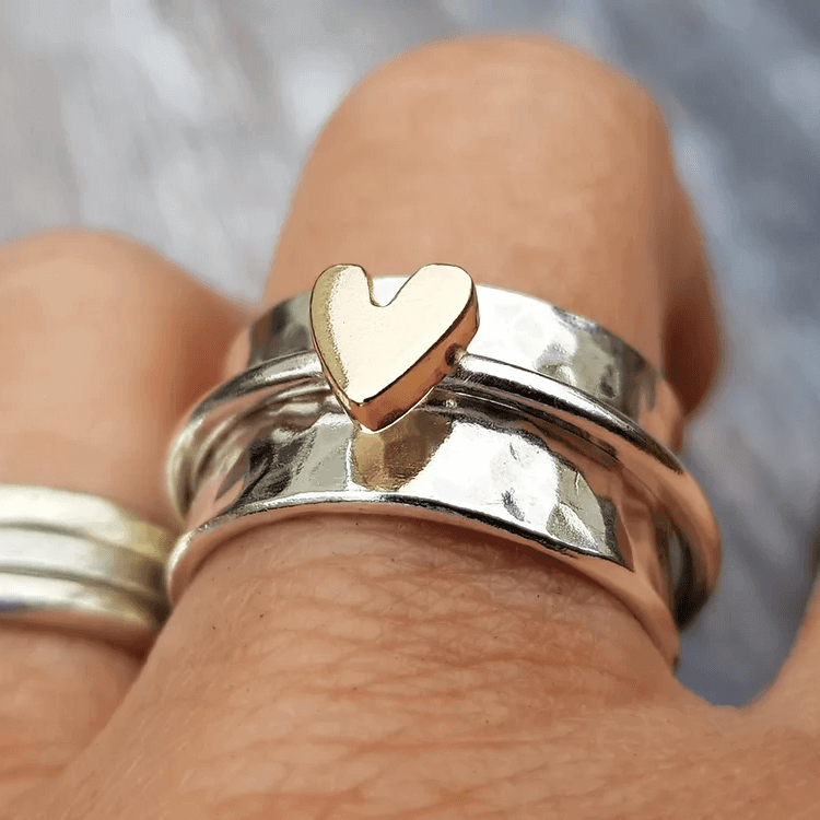 Solenne™ Bague Argentée