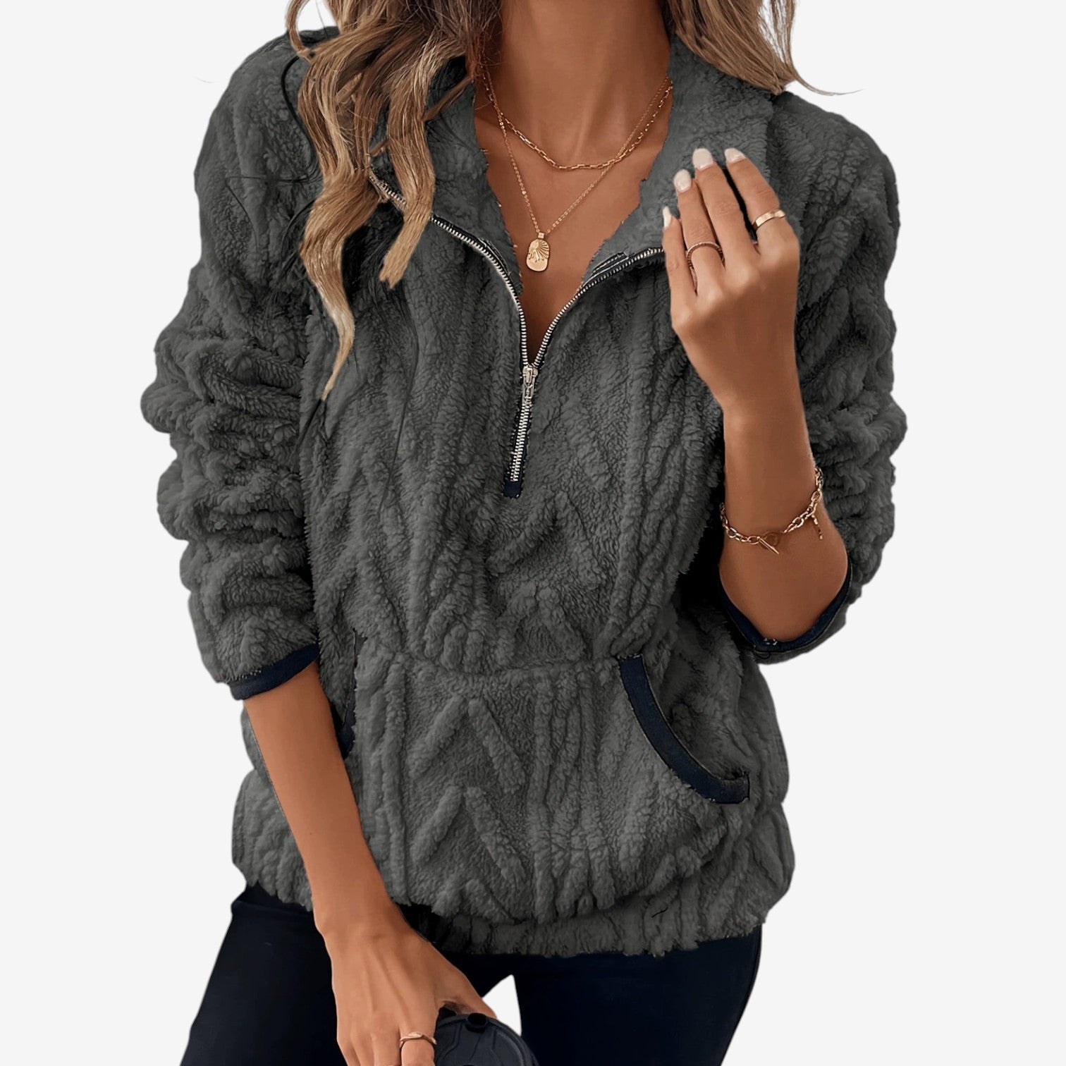 Annie™ Gilet Zippé Douillet