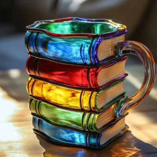 Tasse Livre Colorée Artisanale
