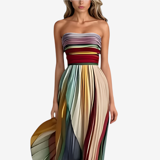 Alva™ Maxi Arc-en-Ciel Plissée