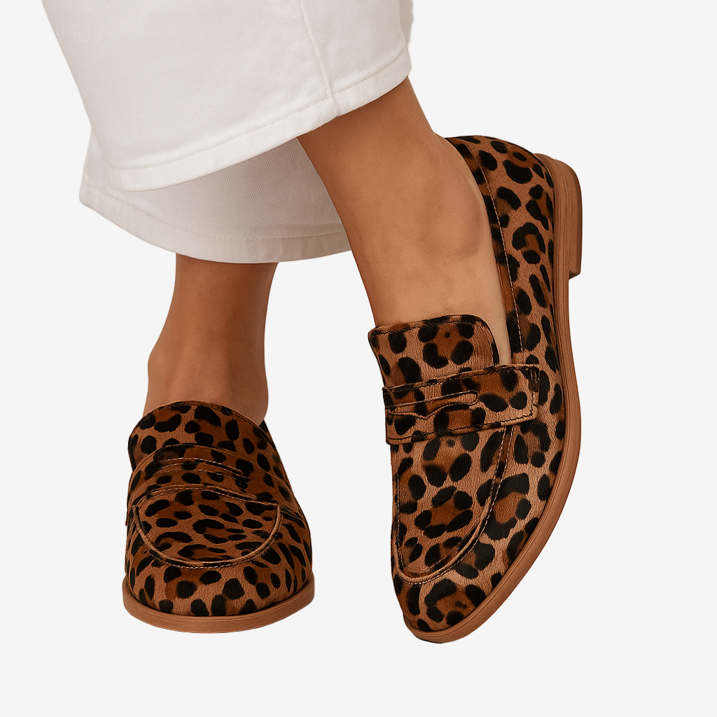Elaine™ Mocassins Léopard