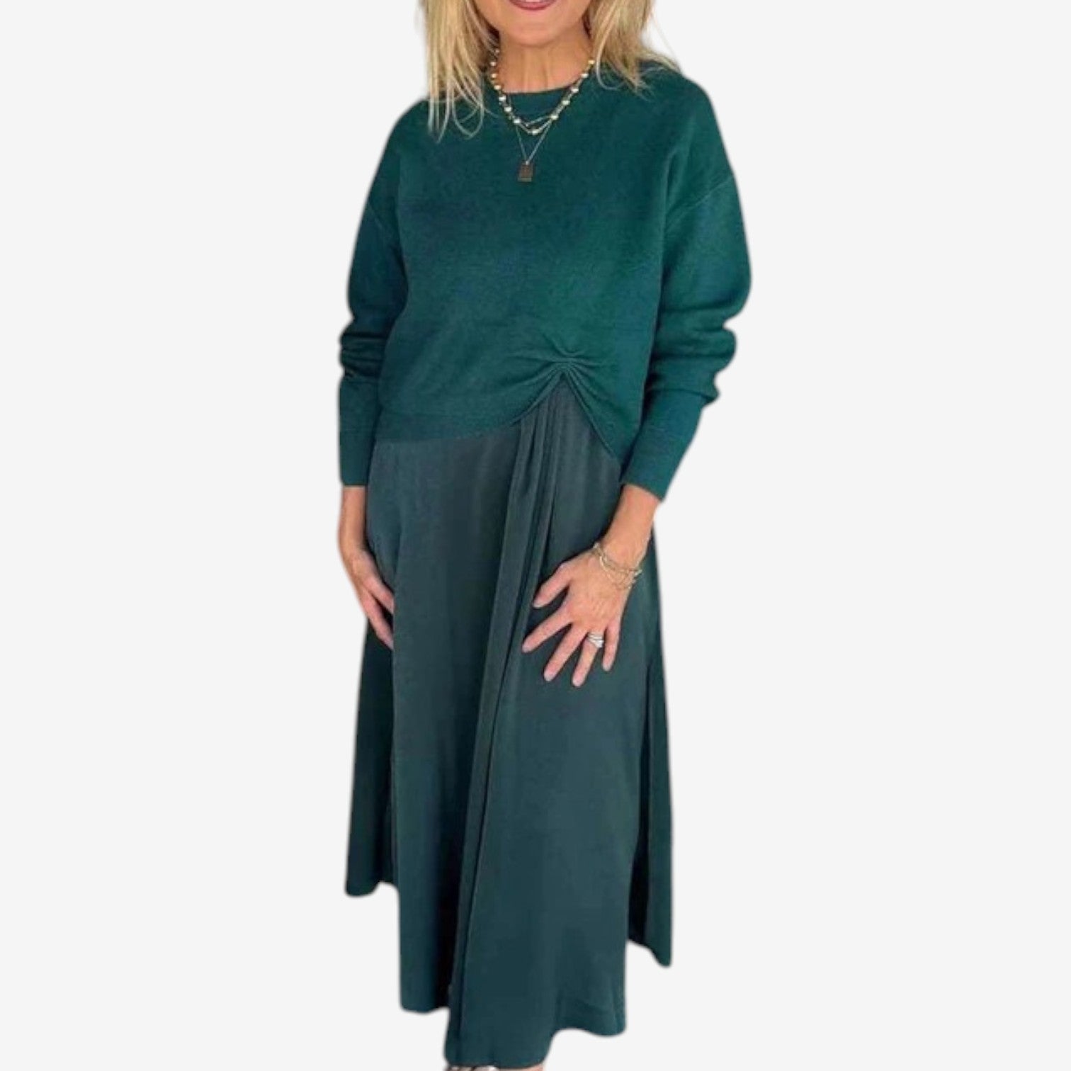 Odette™ Robe Pull Plissée