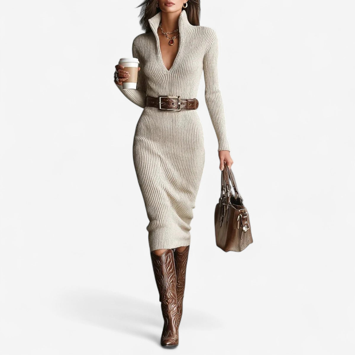 Piatti™ Robe Côtelée